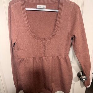 Hollister Dusty Rose Knit Top